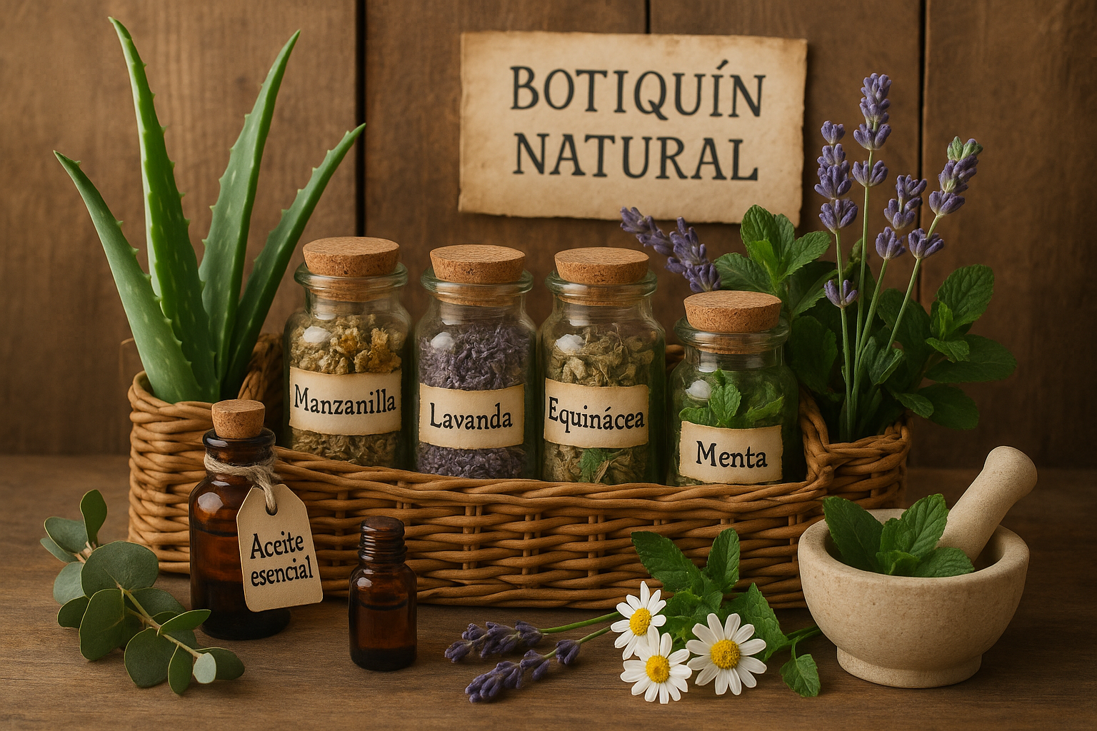 Botiquin natural con plantas medicinales